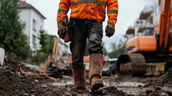 male at construction site